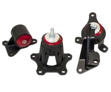 Picture of Innovative 98-02 Accord F-Series Black Steel Mounts 95A Bushings Auto Trans