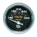 Picture of Autometer Carbon Fiber 52mm 140-300 Deg F Electronic Oil Temperature Gauge