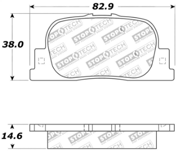 Picture of StopTech Performance 05-08 Scion tC Rear Brake Pads