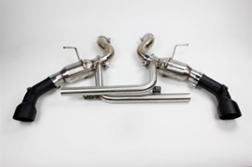 Picture of Mishimoto 2016+ Chevrolet Camaro SS Dual-Tip Pro Axle-Back Exhaust w- Black Tips