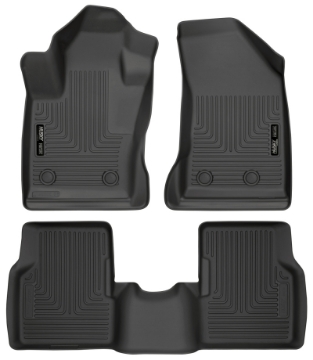 Picture of Husky Liners 2017 Jeep Compass Weatherbeater Black Front & 2nd Seat Floor Liners