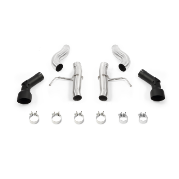 Picture of Mishimoto 2016+ Chevrolet Camaro 2-0T Dual-Tip Race Axle-Back Exhaust w- Black Tips