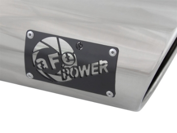Picture of aFe MACH Force-Xp 3in Inlet x 4in Outlet x 9in Length 304 Stainless Steel Exhaust Tip Polished
