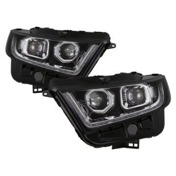 Picture of xTune 15-16 Ford Edge Halogen Model Only LED Projector Headlights - Chrome PRO-JH-FEDGE15-LED-C