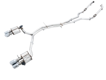 Picture of AWE Tuning Audi B9 S5 Coupe SwitchPath Exhaust w- Chrome Silver Tips 90mm