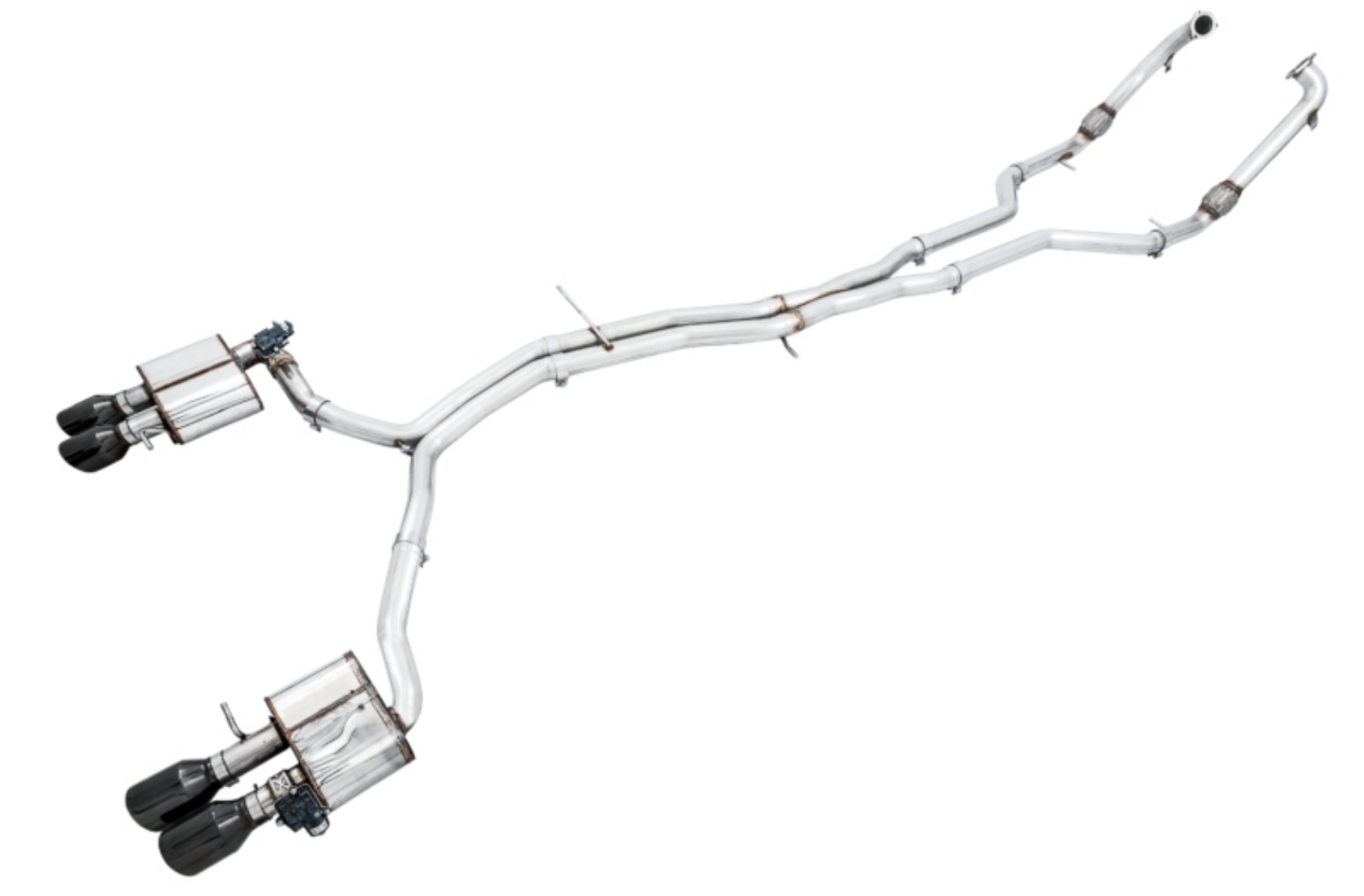 Picture of AWE Tuning Audi B9 S5 Coupe SwitchPath Exhaust w- Black Diamond Tips 102mm