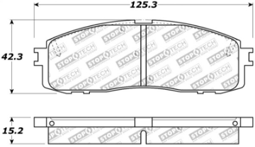 Picture of StopTech Performance 87-92 MK3 Supra Rear Brake Pads