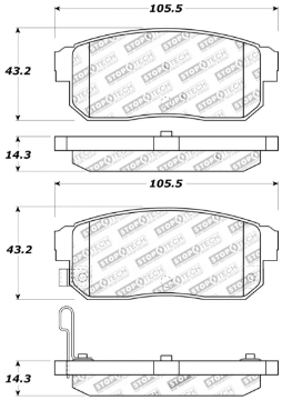 Picture of StopTech Performance 04-07 RX-8 Rear Pads