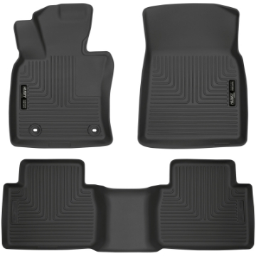 Picture of Husky Liners 2018 Toyota Camry Weatherbeater Black Front & 2nd Seat Floor Liners