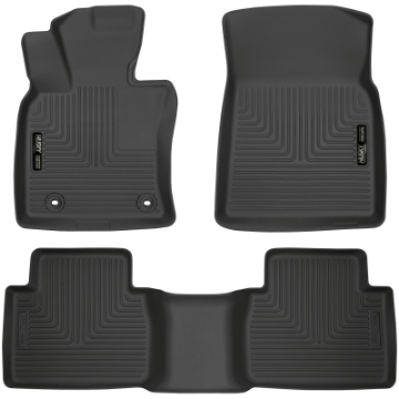 Picture of Husky Liners 2018 Toyota Camry Weatherbeater Black Front & 2nd Seat Floor Liners