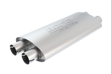 Picture of Borla Pro-XS 2-25in Tubing 19in x 4in x 9-5in Oval Notched Dual In - Dual Out Muffler