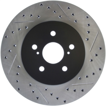 Picture of StopTech 04 Lexus RX330 SportStop Slotted & Drilled Left Rear Rotor