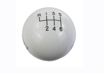 Picture of Ford Racing 15-19 Mustang GT350 White 6-Speed Shift Knob