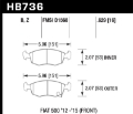 Picture of Hawk 12-16 Fiat 500 Performance Ceramic Street Front Brake Pads