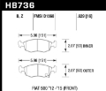 Picture of Hawk 12-16 Fiat 500 Performance Ceramic Street Front Brake Pads