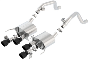 Picture of Borla 14-18 C7 Corvette Stingray Axle-Back ATAK Exhaust 2-75in To Muffler Dual 2-75in Out 4-25in Tip