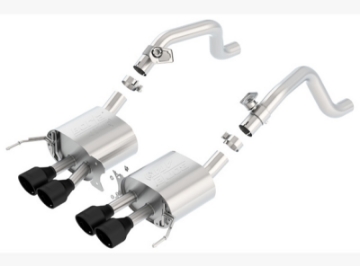 Picture of Borla 14-17 C7 Corvette Stingray Axle-Back ATAK Exhaust 2-75in to Muffler Dual 2-0in Out 4-25in Tip