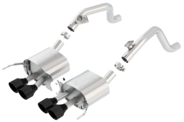 Picture of Borla 14-18 C7 Corvette Stingray Axle-Back ATAK Exhaust 2-75in To Muffler Dual 2-0in Out 4-25in Tip