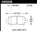 Picture of Hawk Honda Odyssey HPS Street Rear Brake Pads