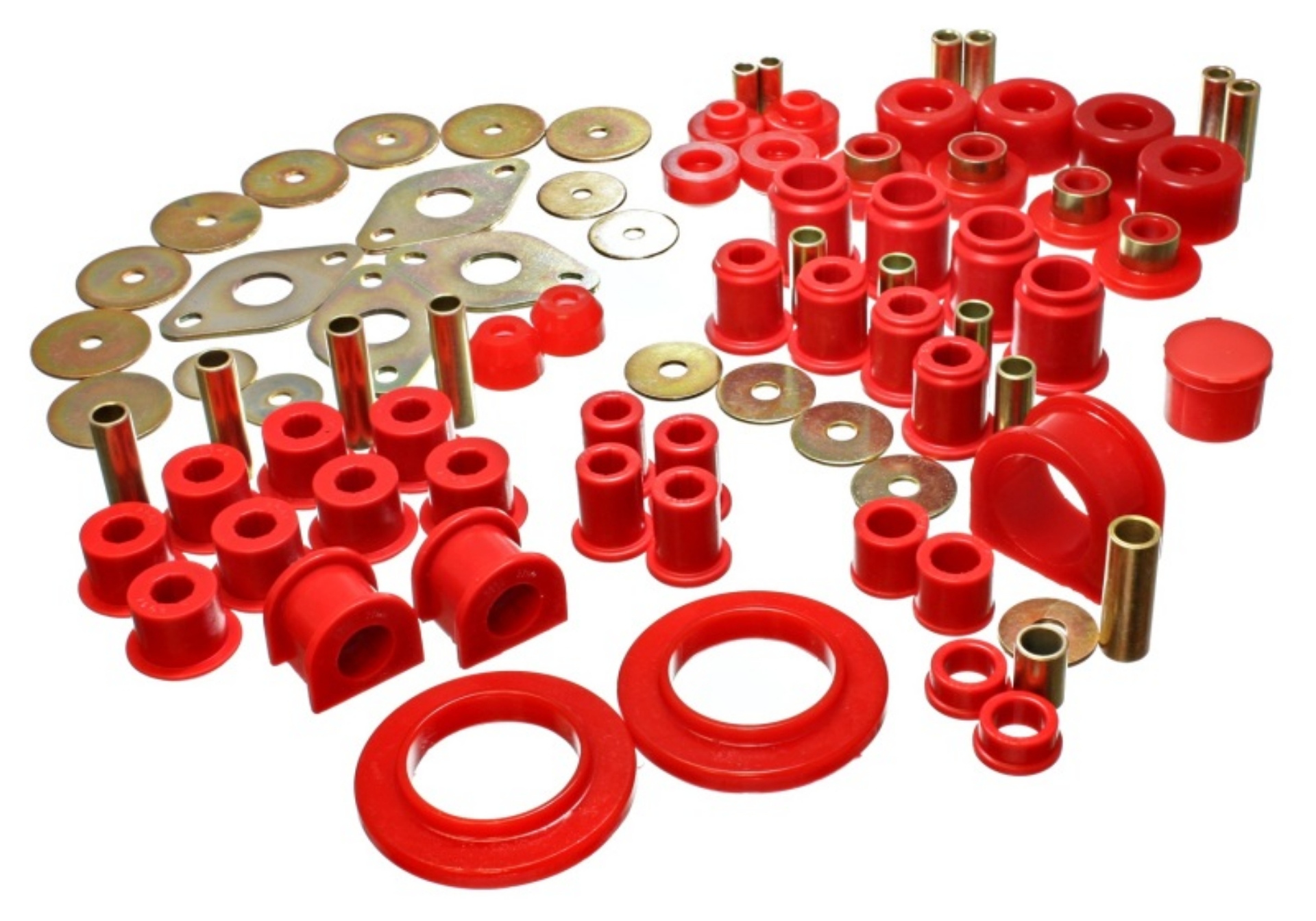 Picture of Energy Suspension 01-04 Toyota Tacoma Red Hyper-Flex Master Bushing Set