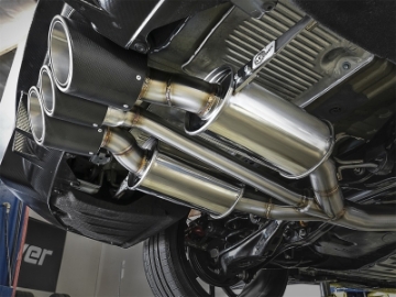 Picture of aFe POWER Takeda 2-1-2in to 2-1-4in 304SS Catback Dual-Exit Exhaust 17+ Honda Civic Type R w-CF Tips