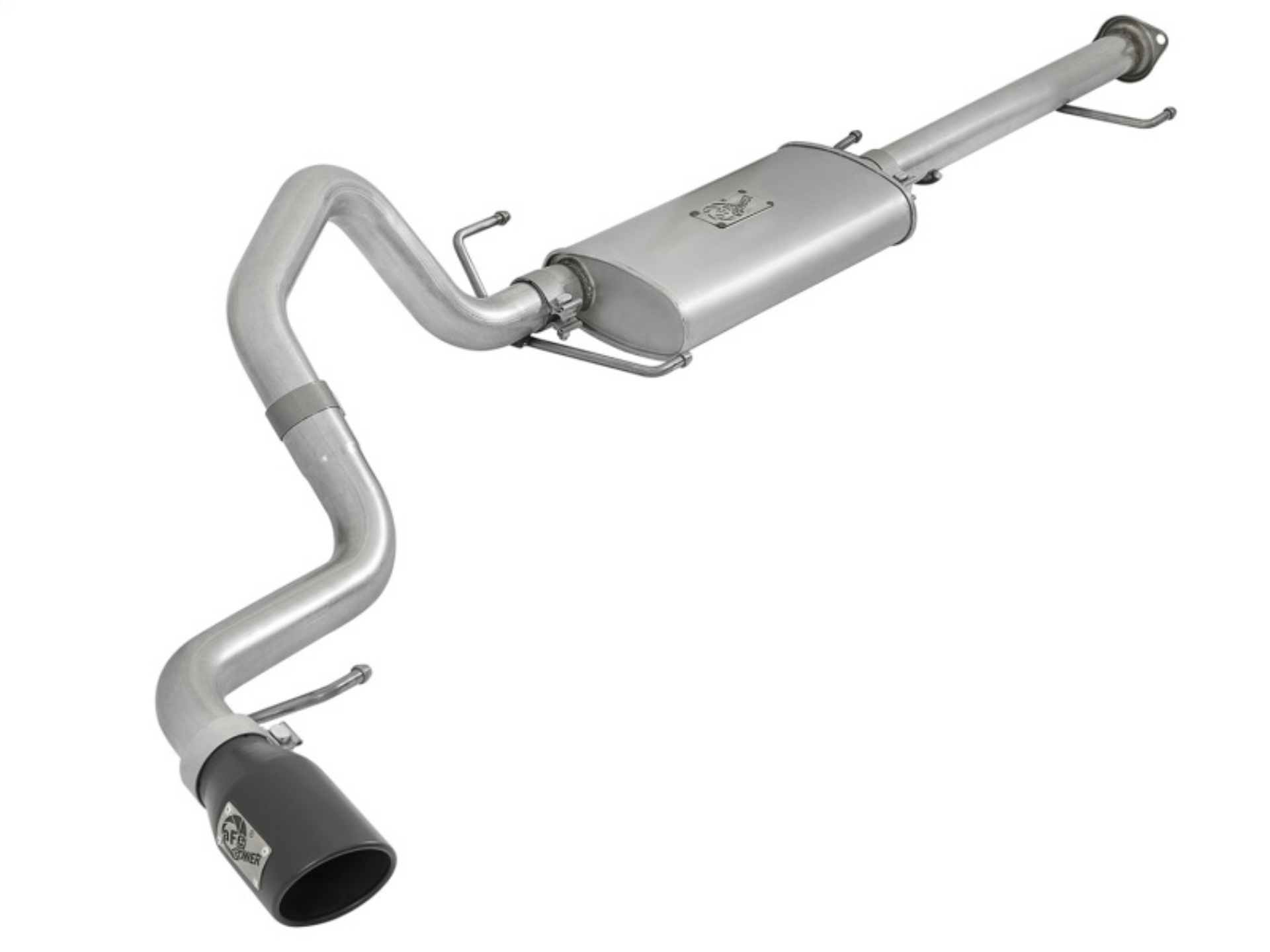 Picture of aFe Scorpion 2-1-2in Aluminized Steel Cat-Back Exhaust w- Black Tips 07-17 Toyota FJ Cruiser V6 4-0L