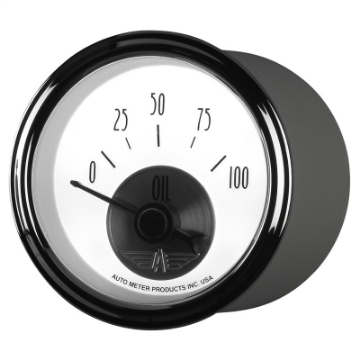 Picture of Autometer Prestige Series Pearl 2-1-16in 100PSI Electronic Oil Pressure Gauge