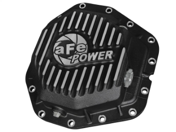 Picture of aFe Power Rear Diff Cover Black w-Machined Fins 17 Ford F-350-F-450 6-7L td Dana M300-14 Dually