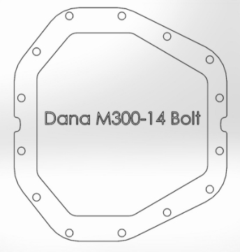 Picture of aFe Power Rear Diff Cover Black w-Machined Fins 17 Ford F-350-F-450 6-7L td Dana M300-14 Dually