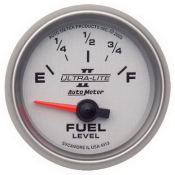 Picture of Autometer Ultra-Lite II 2-1-16in 0 OHMS Empty - 90 OHMS Full Electronic Fuel Level Gauge