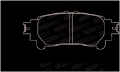 Picture of StopTech 14-17 Lexus IS350 Street Performance Rear Brake Pads