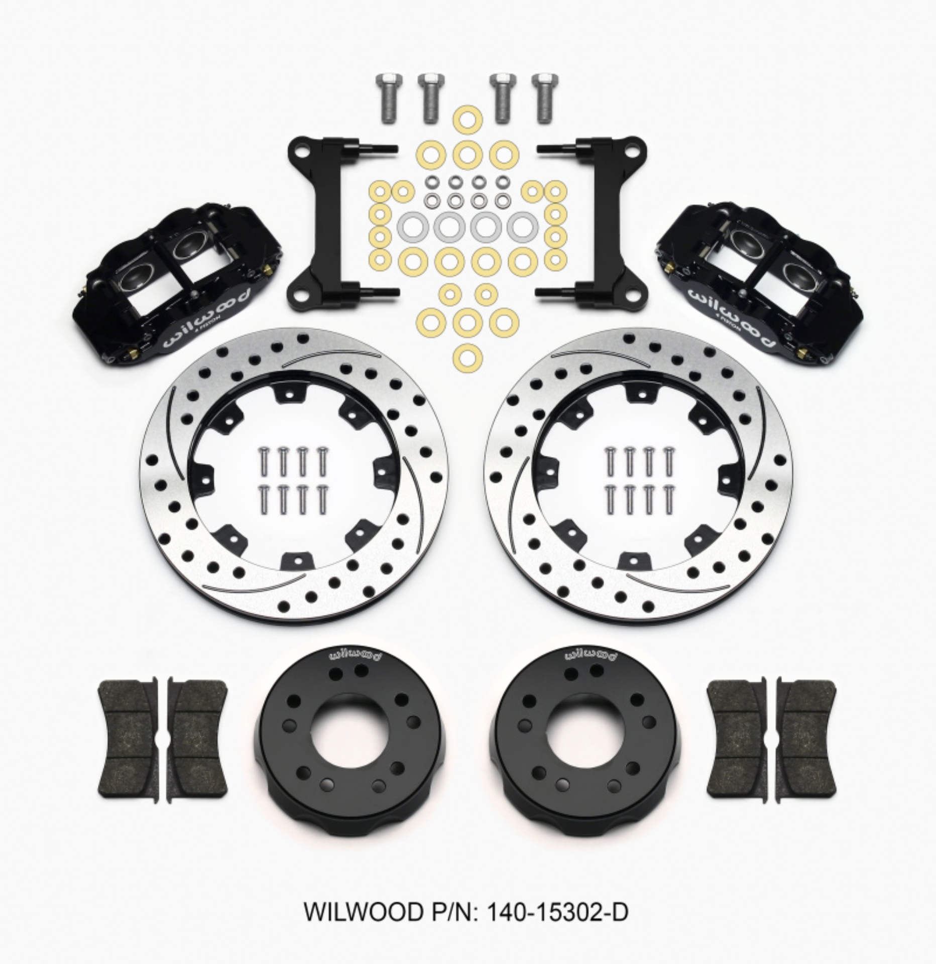 Picture of Wilwood Narrow Superlite 6R Front Kit 12-19in Drilled 63-87 C10 w- Wilwood Pro Spindles