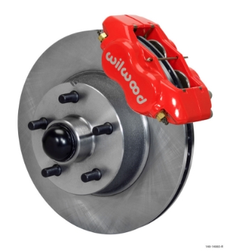 Picture of Wilwood Forged Dynalite Front Kit 11-03in 1 PC Rotor&Hub - Red WWE ProSpindle