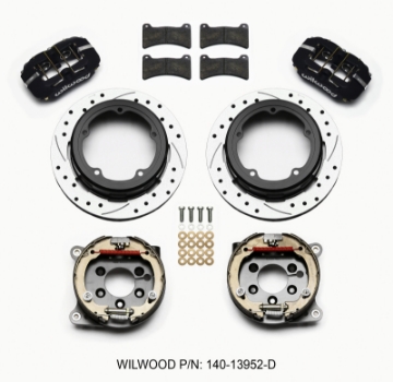 Picture of Wilwood Dynapro Low-Profile 11-00in P-Brake Kit Drilled Strange Eng Floater 3-49in Offset