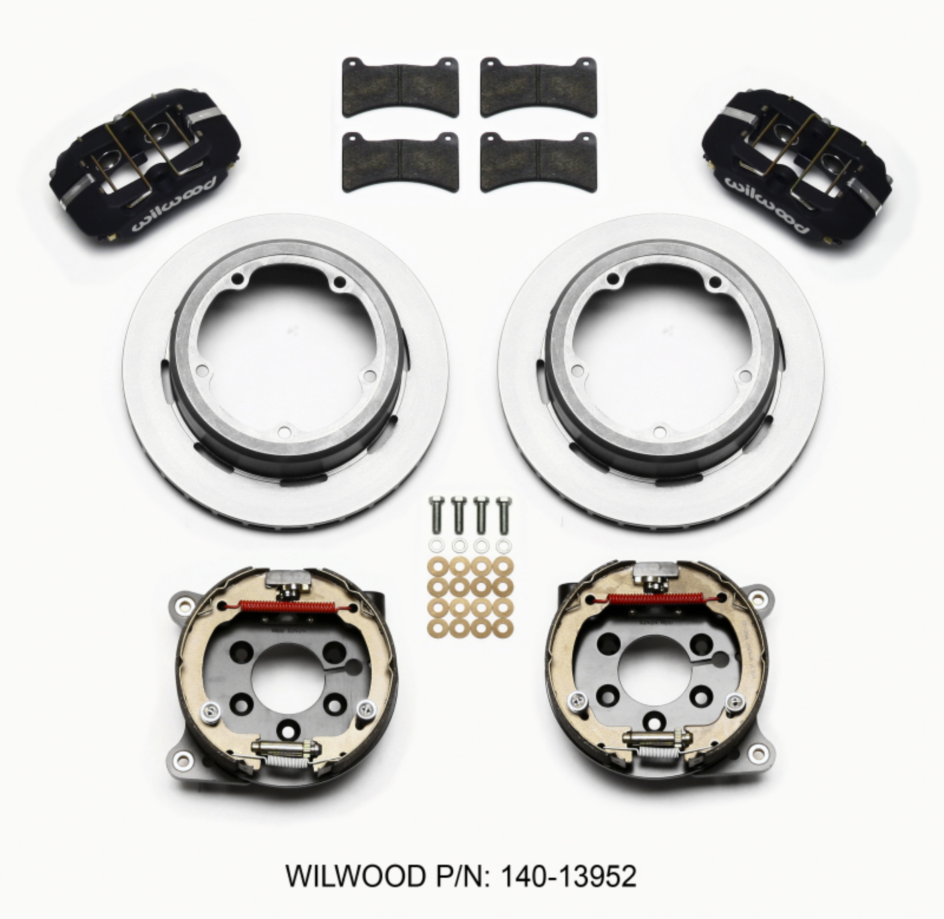 Picture of Wilwood Dynapro Low-Profile 11-00in P-Brake Kit Strange Eng Floater 3-49in Offset