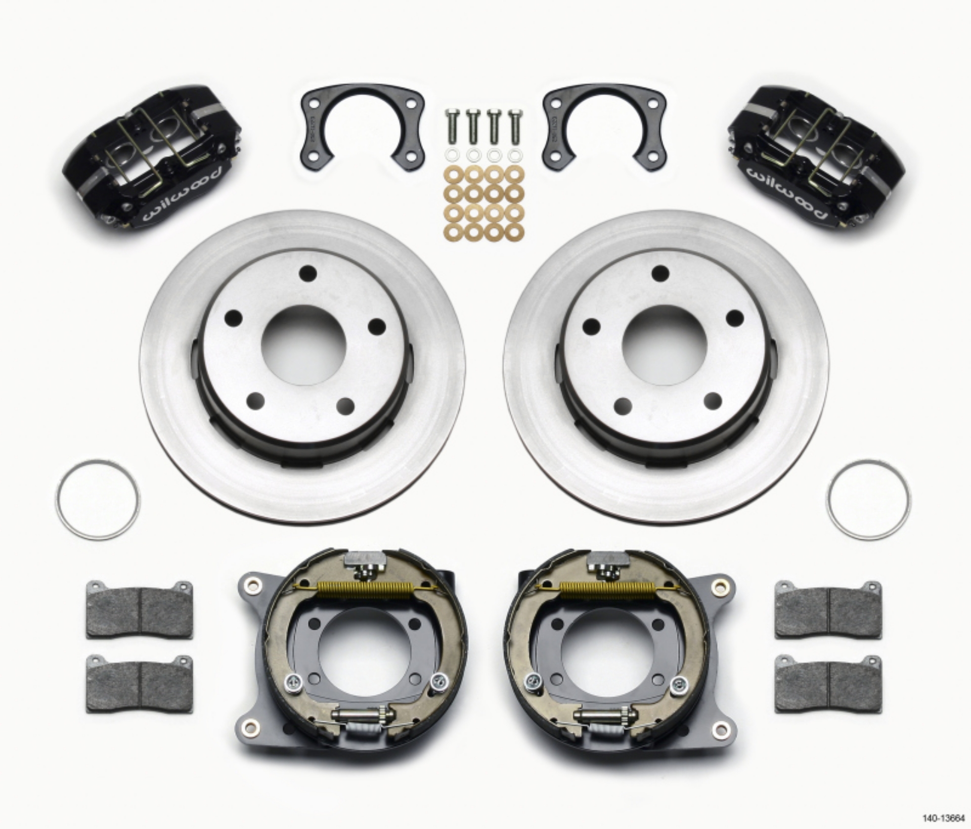 Picture of Wilwood Dynapro Lug Mount P-S Park Brake Kit Big Ford New 2-38in Off Bronco 5 x 5-50