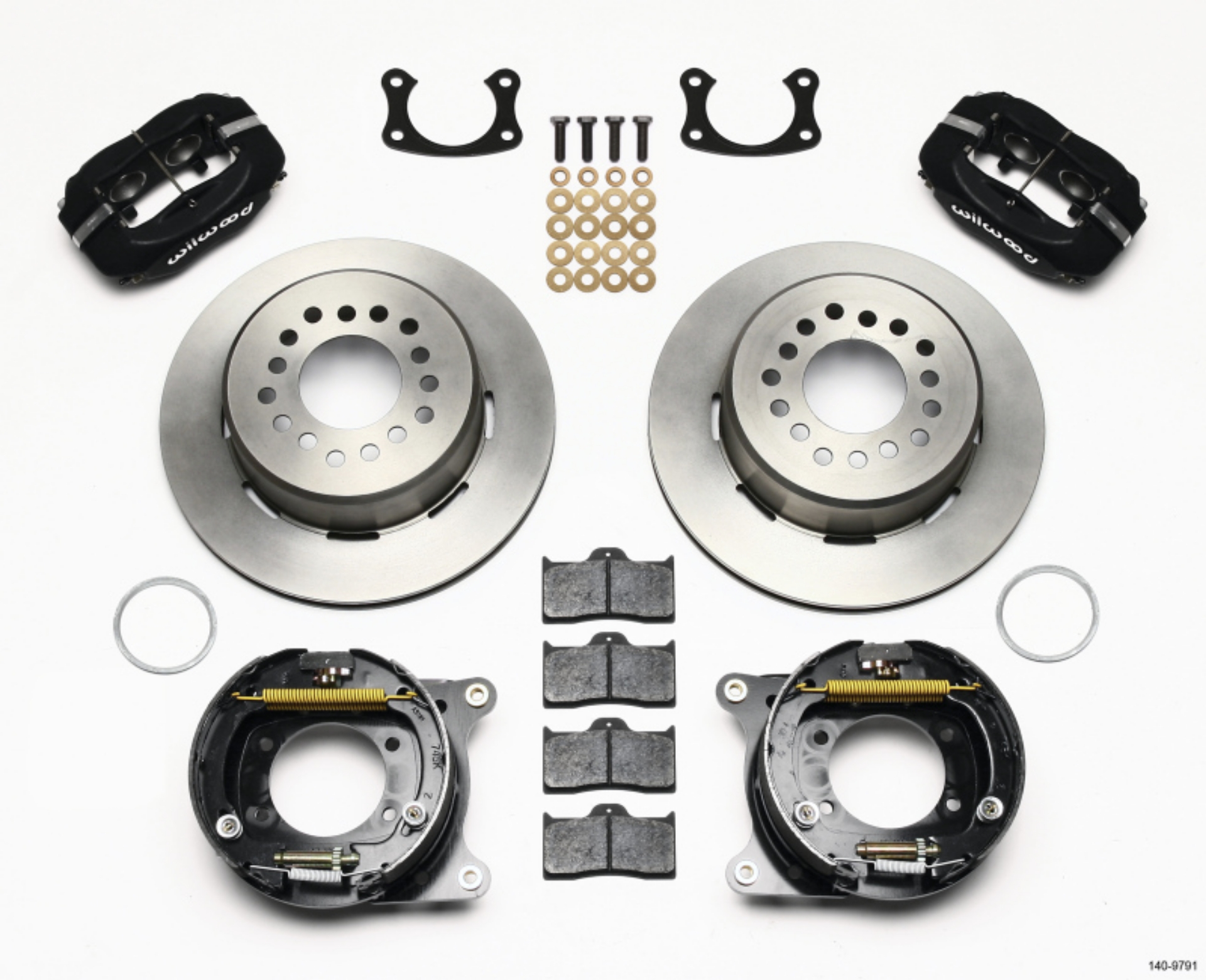Picture of Wilwood Forged Dynalite P-S Park Brake Kit New Big Ford 2-50in Offset Front Caliper Mount