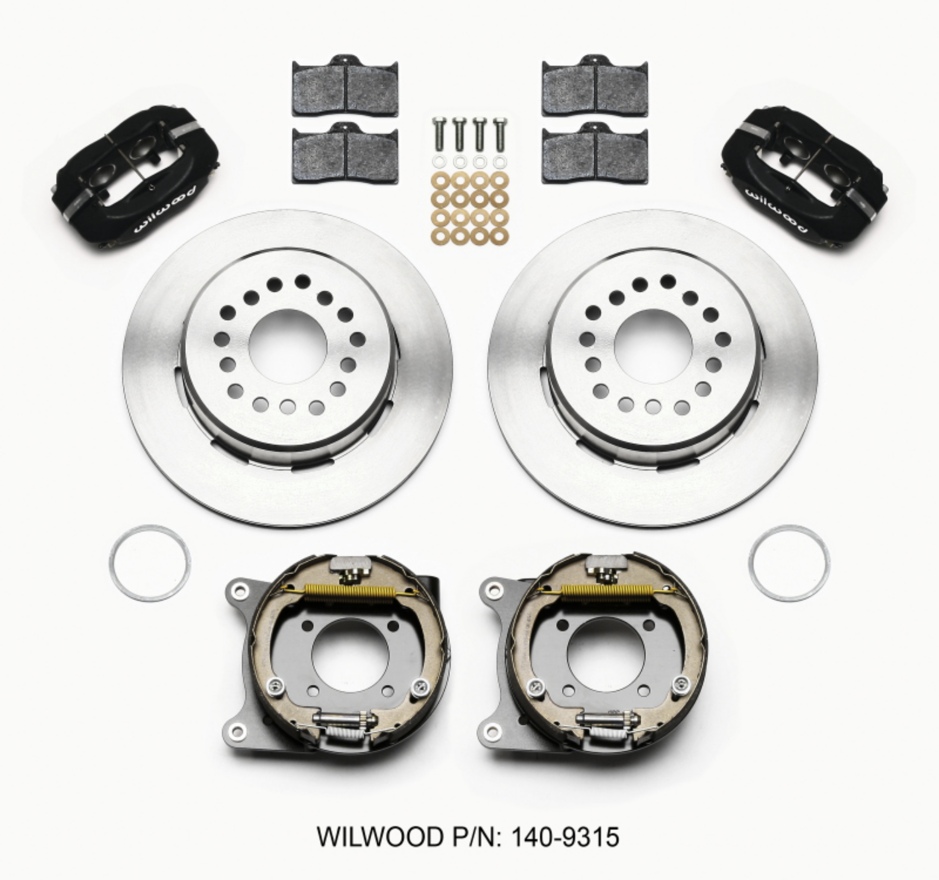 Picture of Wilwood Forged Dynalite P-S Park Brake Kit 12 Bolt 2-75in offset Staggered Shock