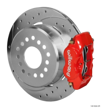 Picture of Wilwood Forged Dynalite P-S Park Brake Kit Drill Zinc Red Small Ford 2-50in Offset
