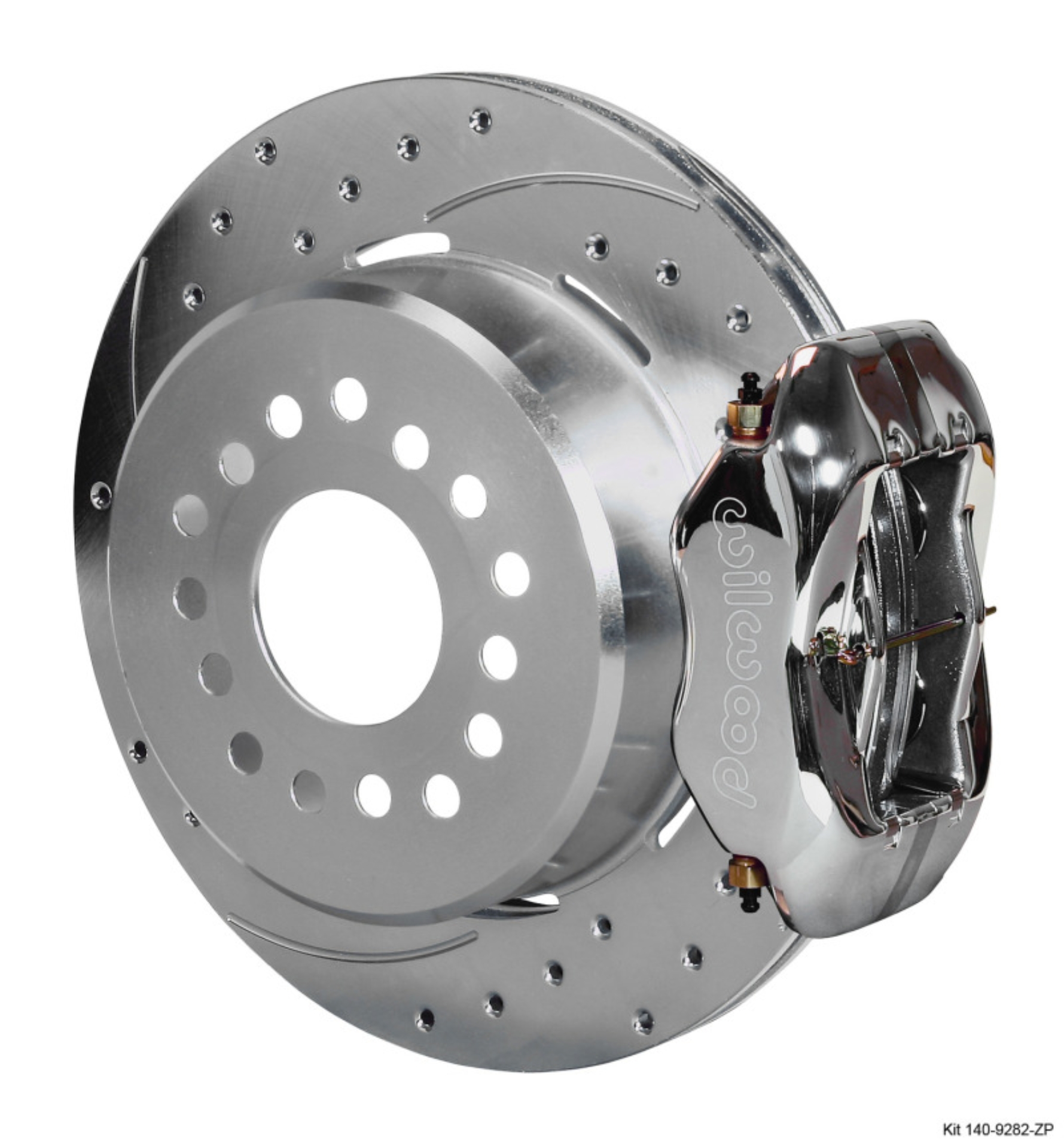 Picture of Wilwood Forged Dynalite P-S Park Brake Kit Drill Zinc Polish Small Ford 2-50in Offset