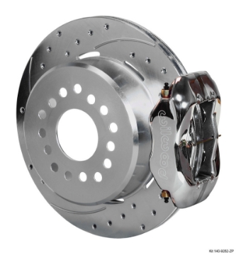 Picture of Wilwood Forged Dynalite P-S Park Brake Kit Drill Zinc Polish Small Ford 2-50in Offset