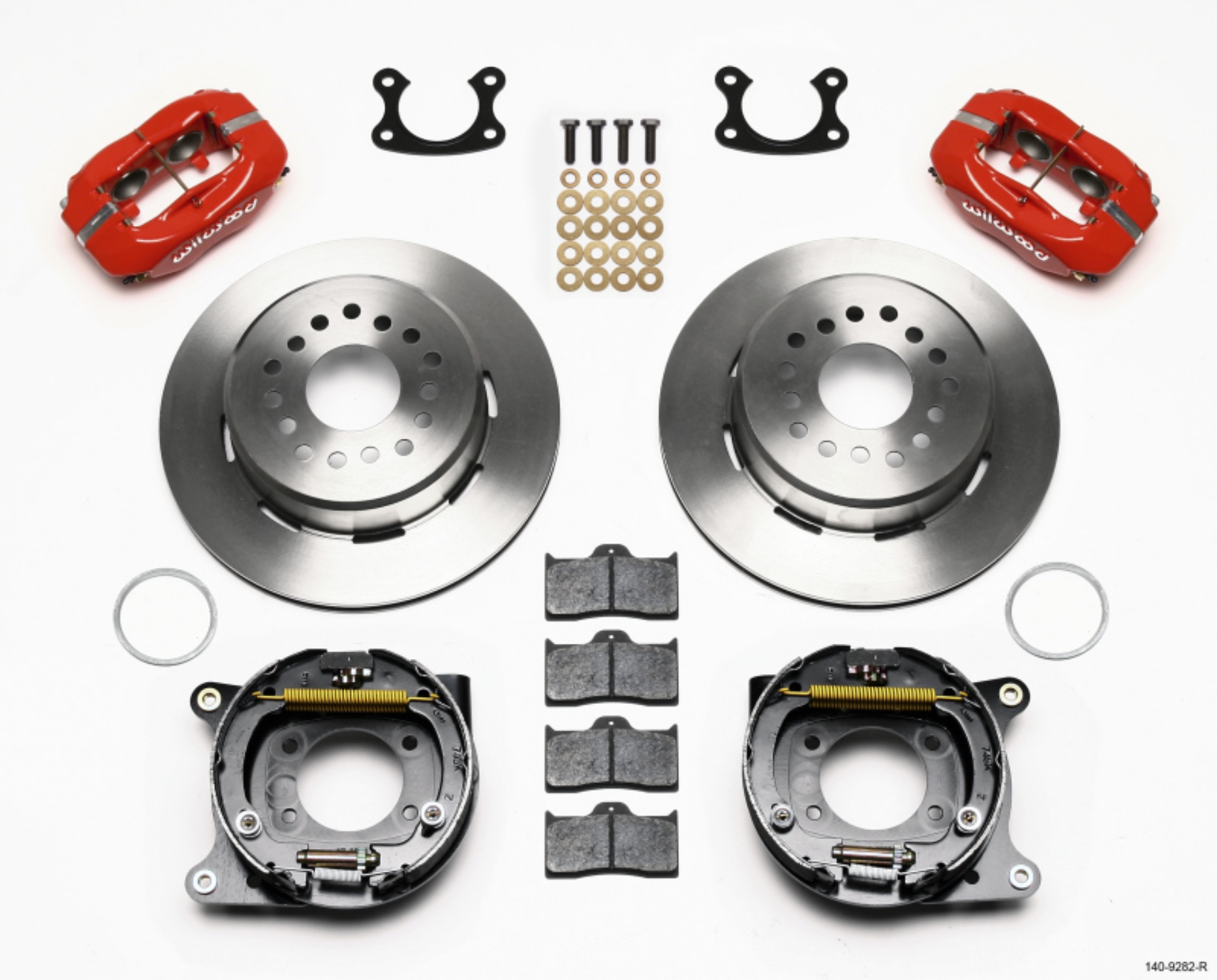 Picture of Wilwood Forged Dynalite P-S Park Brake Kit Red Small Ford 2-50in Offset