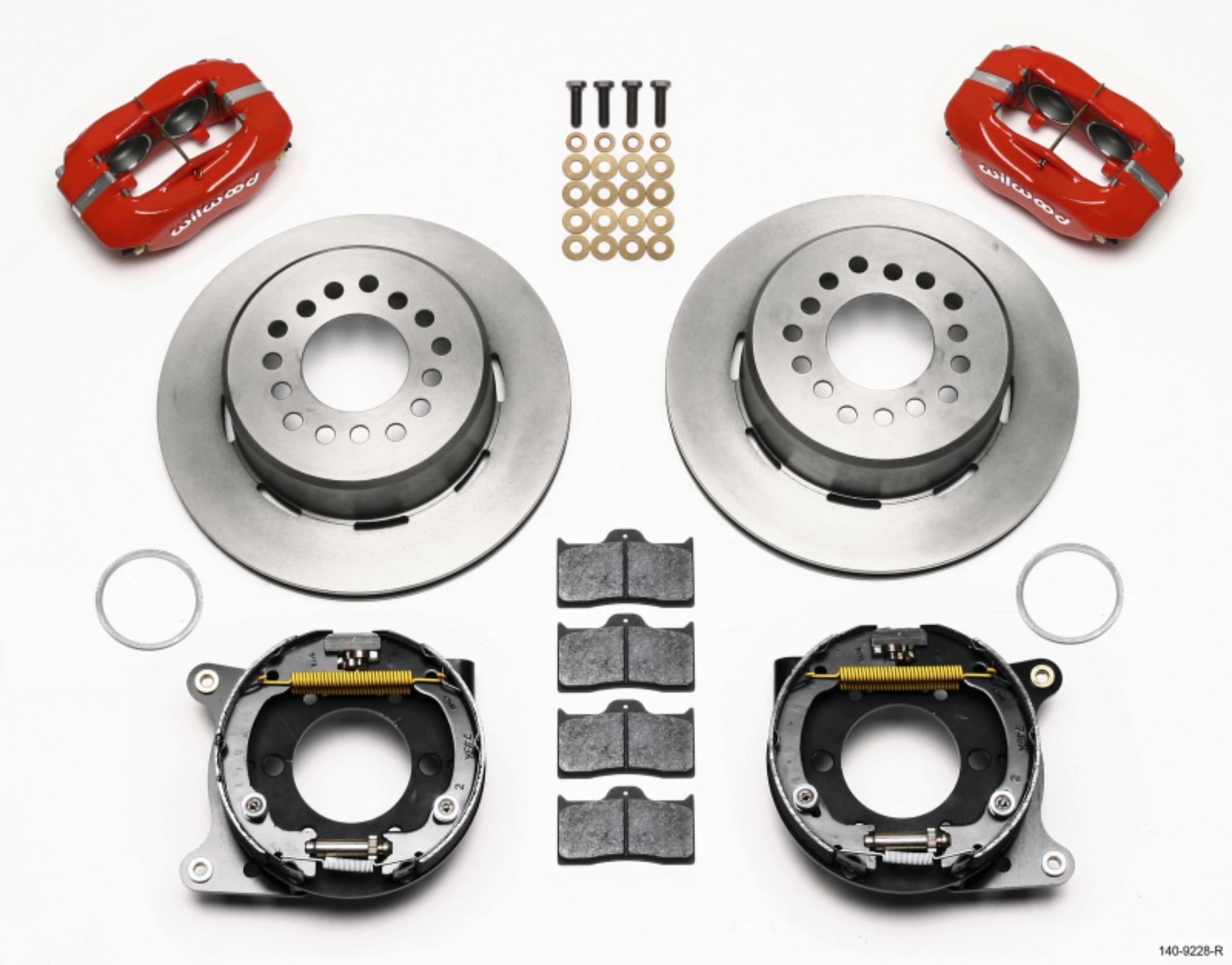 Picture of Wilwood Forged Dynalite P-S Park Brake Kit-Red 2005-2014 Mustang