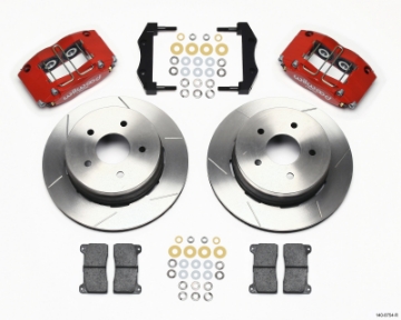 Picture of Wilwood Dynapro Radial Rear Kit 12-19in Drilled Red 2004-2006 Pontiac GTO