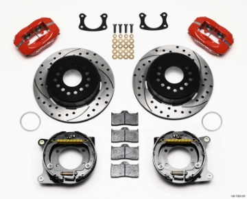 Picture of Wilwood Forged Dynalite P-S P-B Kit Drilled Red New Big Ford 2-36in Offset