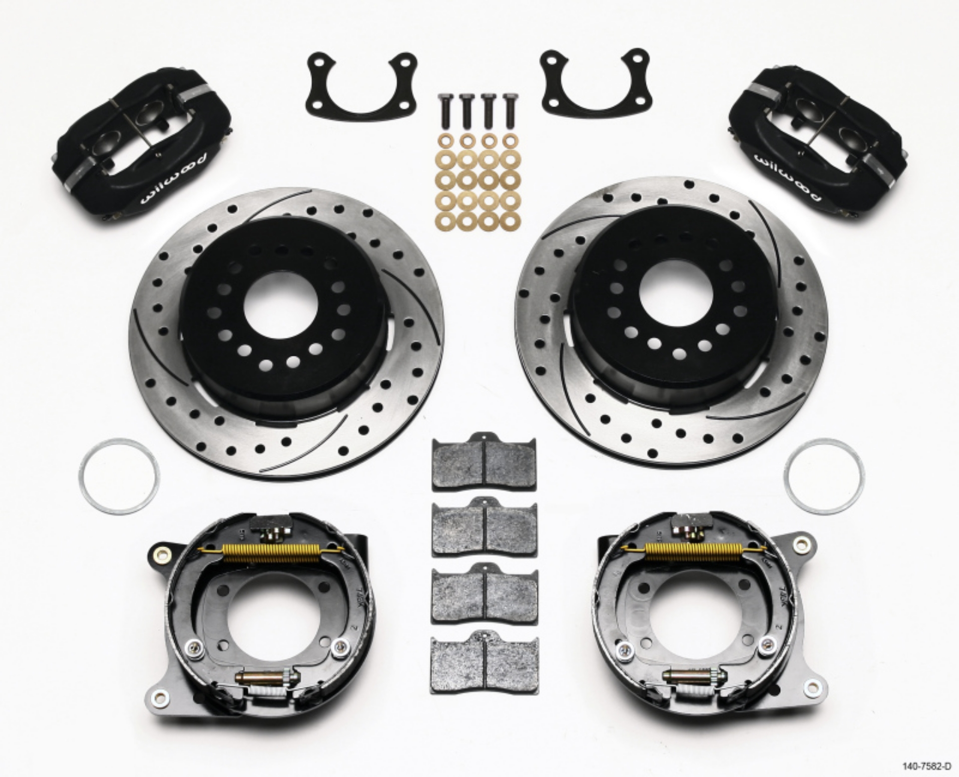 Picture of Wilwood Forged Dynalite P-S Park Brake Kit Drilled New Big Ford 2-36in Offset