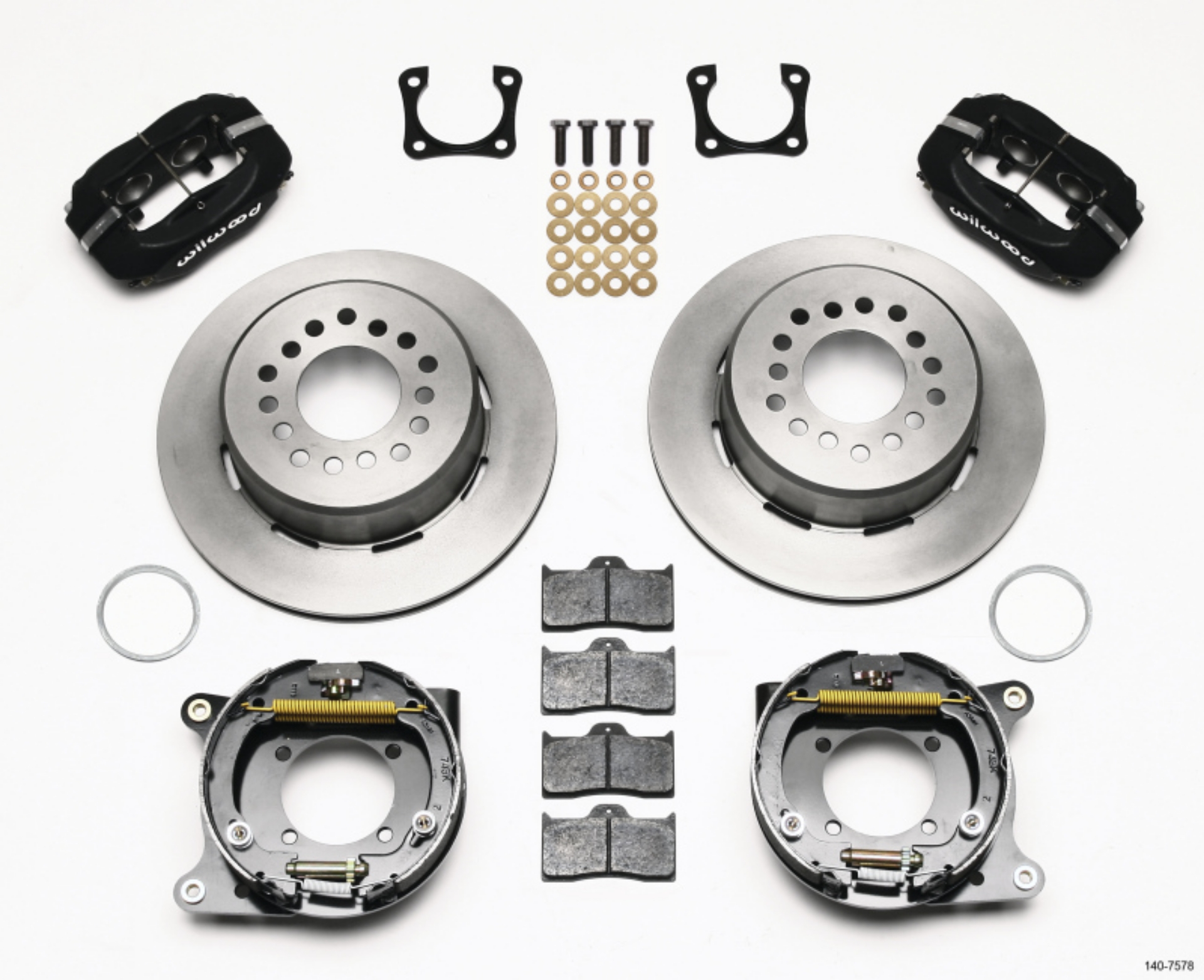 Picture of Wilwood Forged Dynalite P-S Park Brake Kit Chevy 12 Bolt-Spec 3-15in Bearing