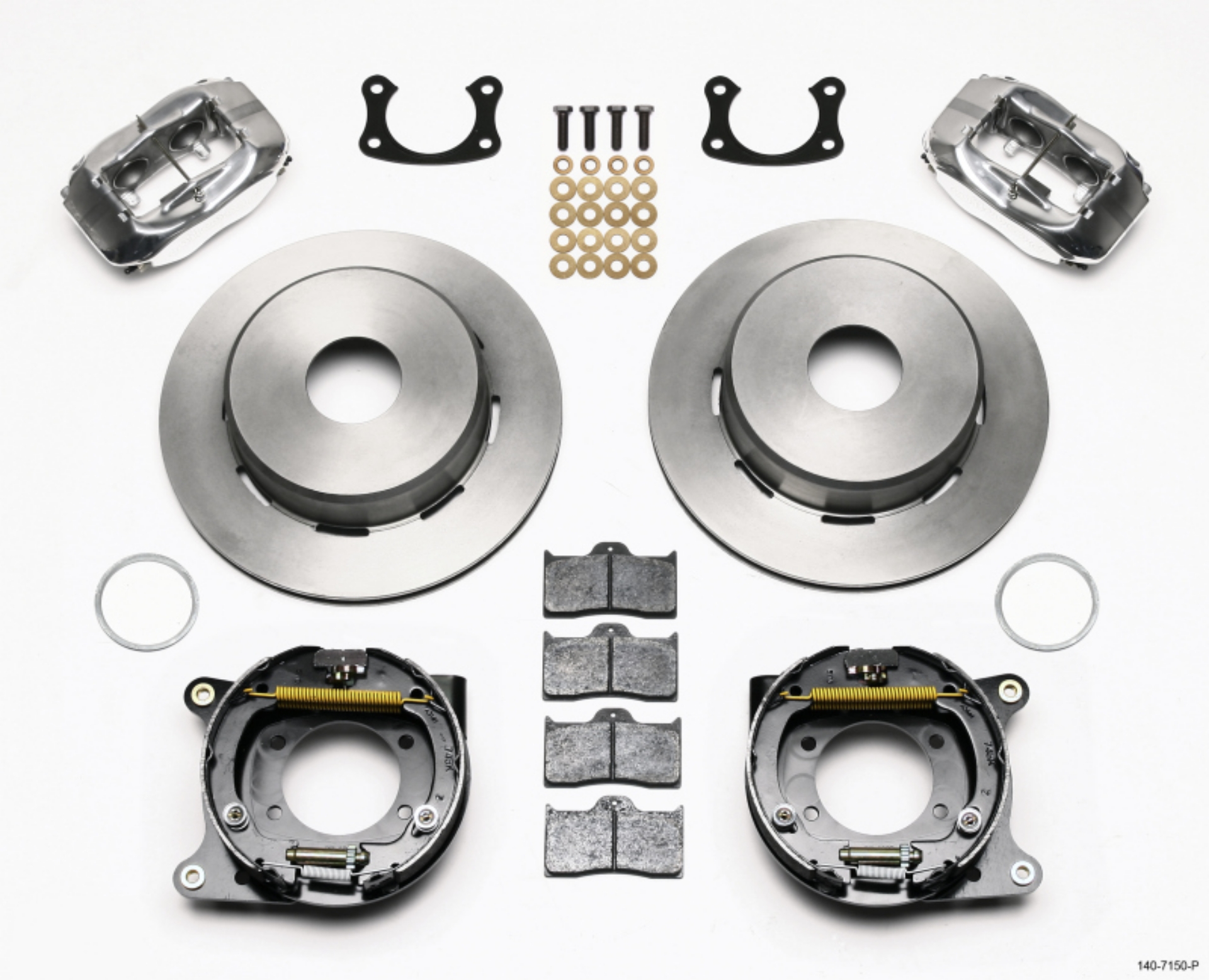 Picture of Wilwood Forged Dynalite P-S Park Brake Kit Polished Big Ford New 2-50in Offset Currie Blank