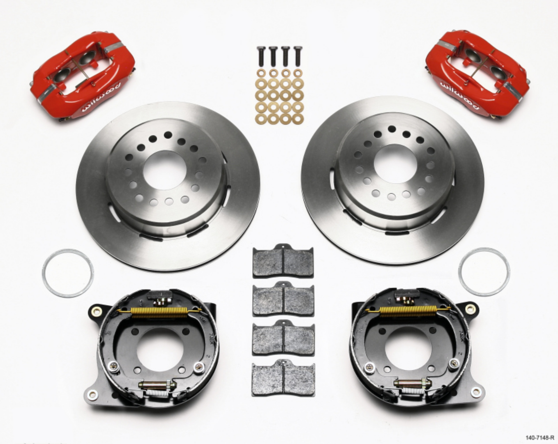 Picture of Wilwood Forged Dynalite P-S Park Brake Kit Red 93-97 Camaro-Firebird