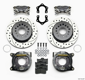 Picture of Wilwood Forged Dynalite P-S P-B Kit Drilled Polished Mopar-Dana 2-36in Off w-Snap Ring Bearing
